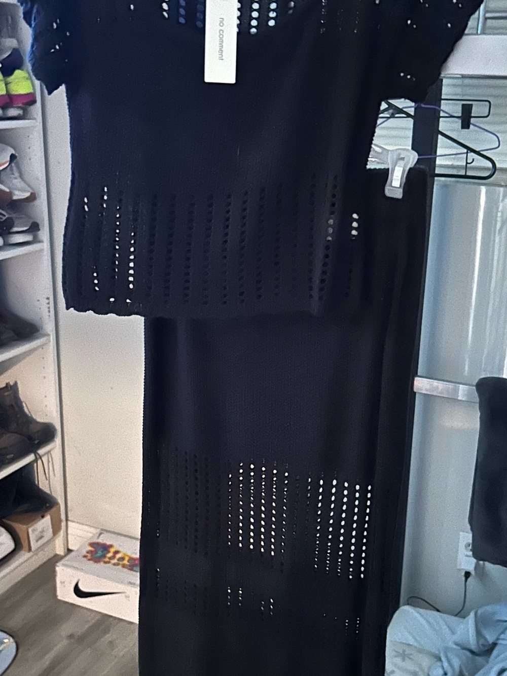 Black Knit 2-piece dress